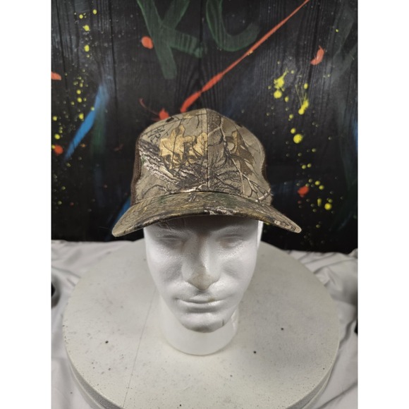 Realtree Trucker Hat Cap Men's Multicolor Mesh Snapback Camouflage Outdoor - Picture 1 of 5